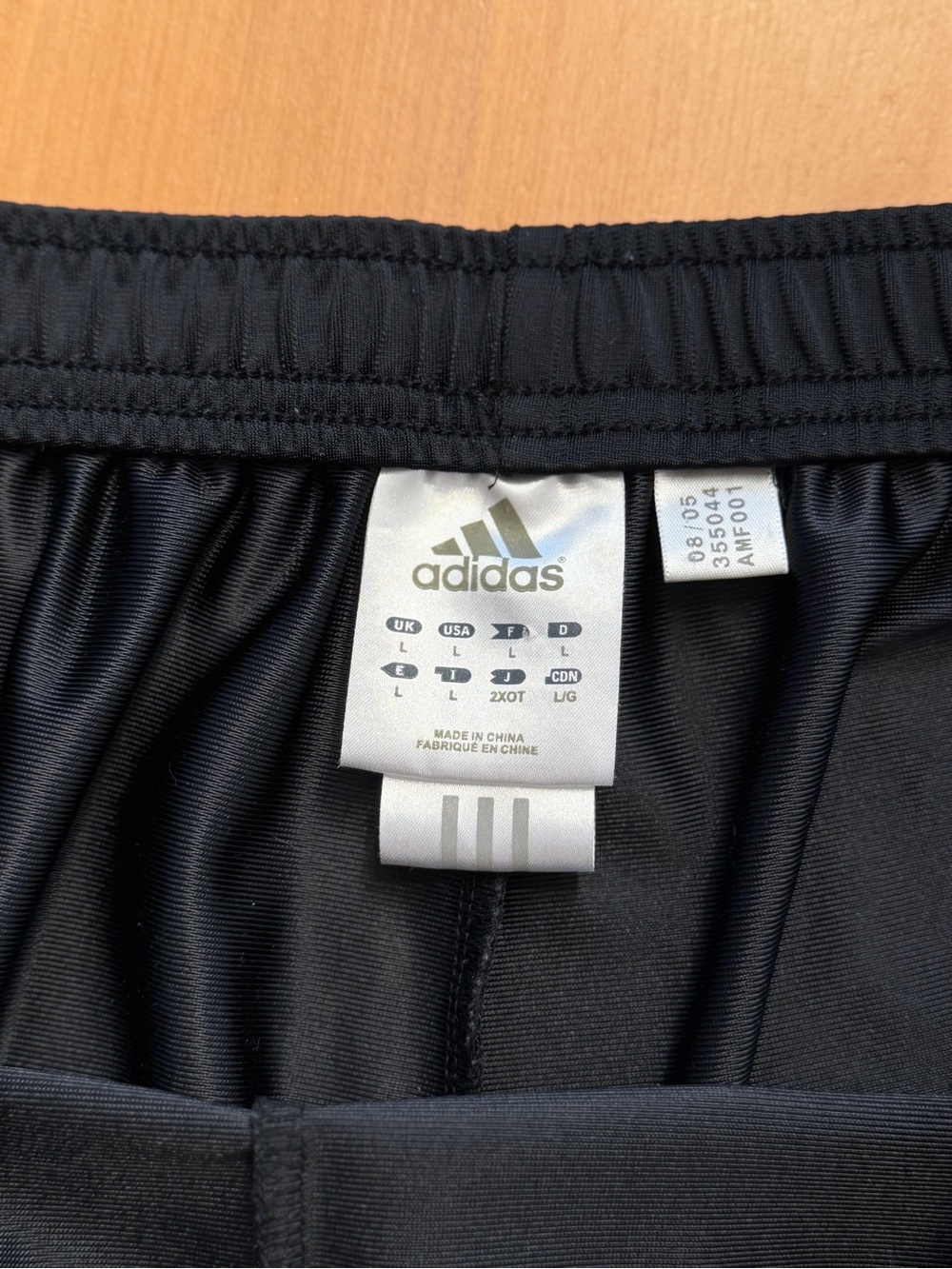 Vintage Adidas Black Track Pants / Sweatpants - Size L (Excellent Condition) - Picture 4 of 6